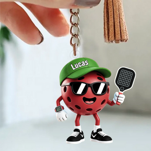 Pickleball Fan Christmas Keychain – Personalized 2026 Gift For Players & Lovers