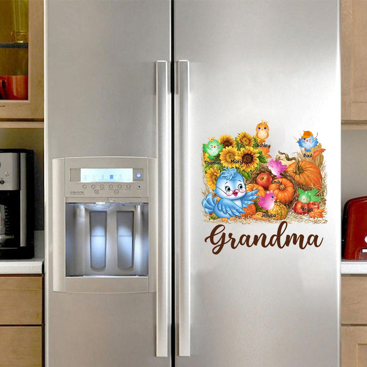 Personalized Gift For Grandma Harvest Decal