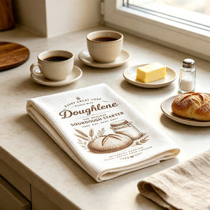 Custom Personalized Sourdough Starter Kitchen Towel – Funny Baking Gift For Bread Lovers