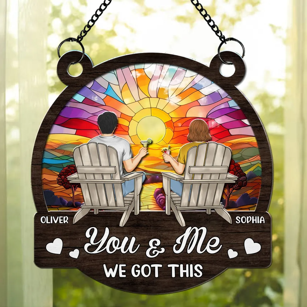 You Are My Rainbow - Personalized Custom Suncatcher Ornament