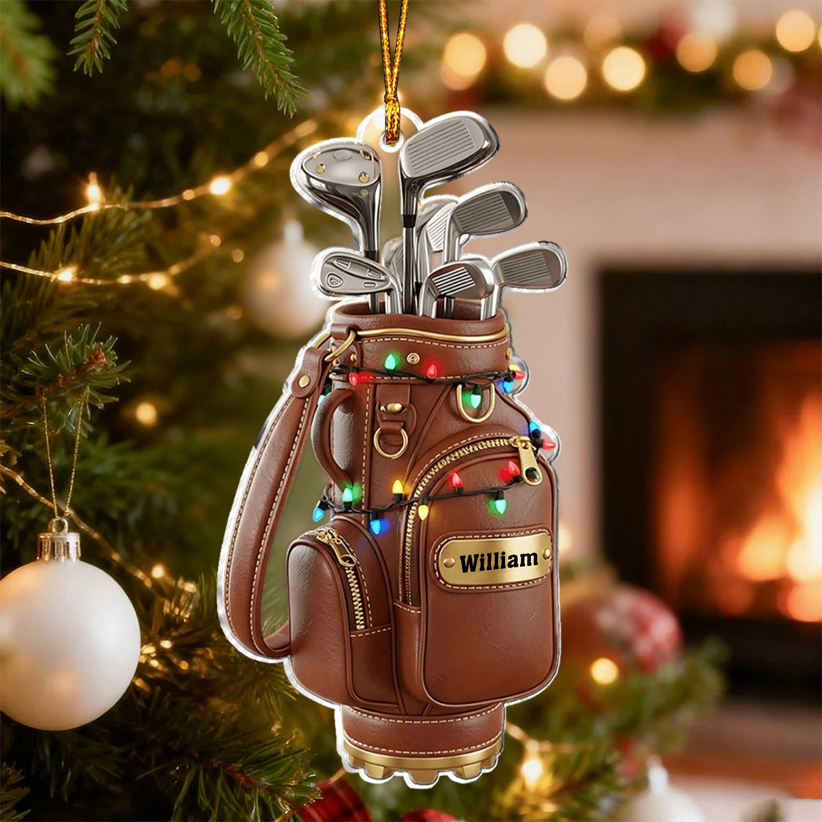 Golf Christmas Ornament - Personalized Gift For Golfers
