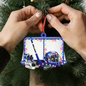 Personalized Ice Hockey Ornament, Gift For Hockey Players