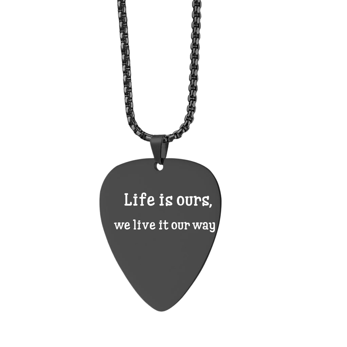 Personalized Guitar Pick Necklace