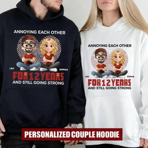 Together, We Make A Perfect Pair - Couple Personalized Pure cotton hoodie