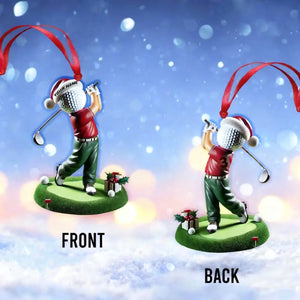 Custom Name Golf Ornament, Golf Lover Christmas Gift