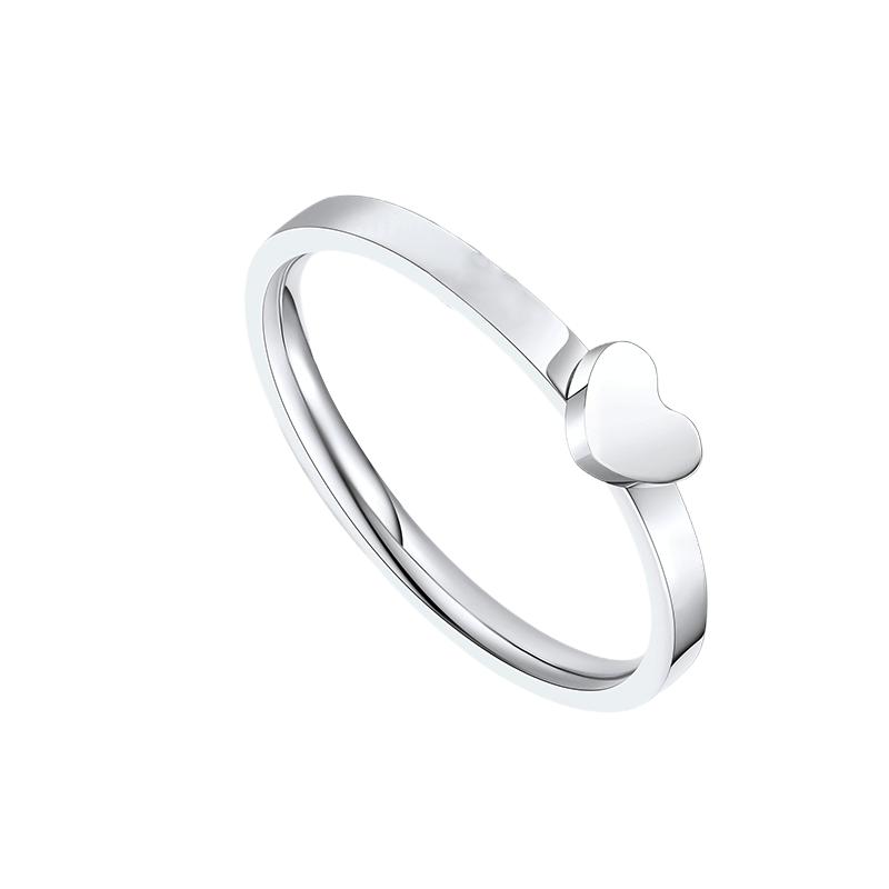 Couple Ring - Personalized Name Matching Heart Promise Rings