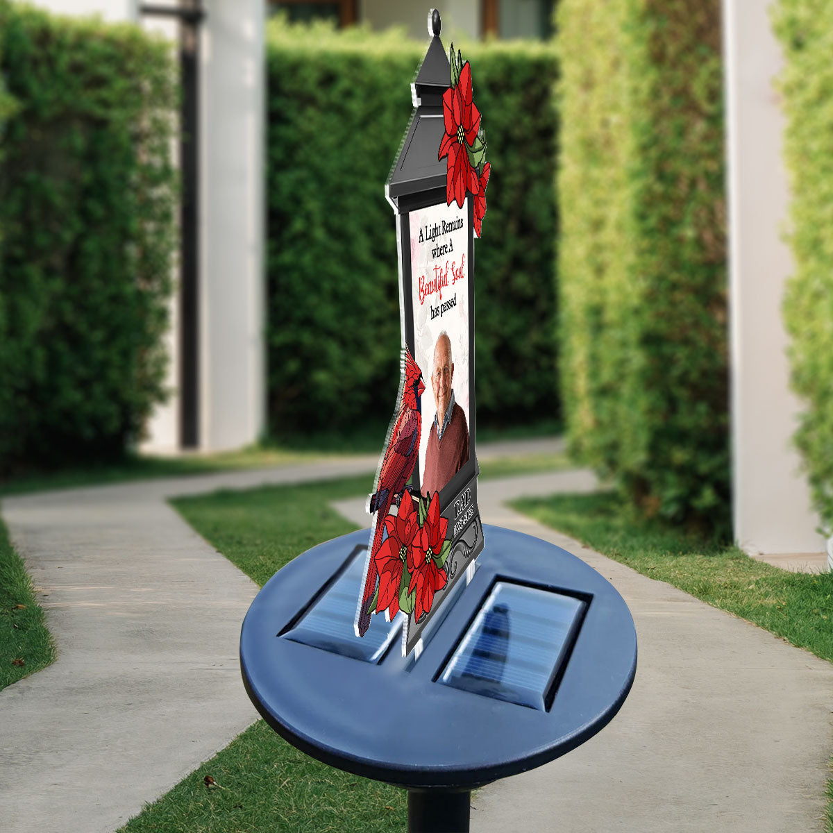 Custom Photo A Light Remains - Personalized Solar Light