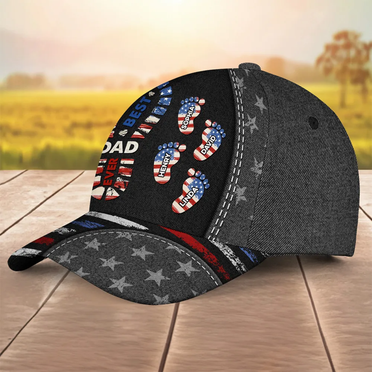 Best Dad Ever - Personalized Custom Classic Cap Gift For Father