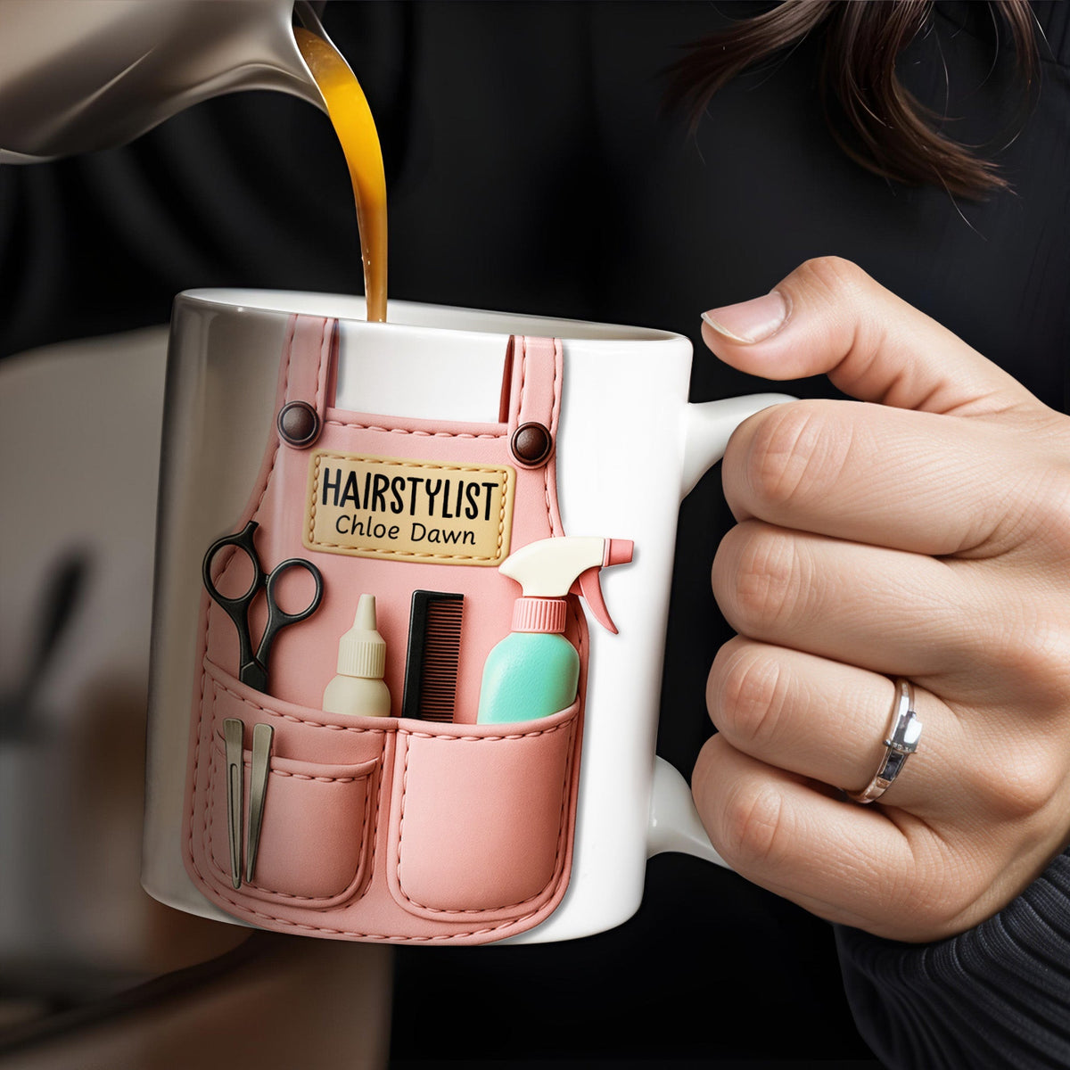 HAIRSTYLIST Personalized Custom Coffee Mug, Perfect Hairstylist Gift