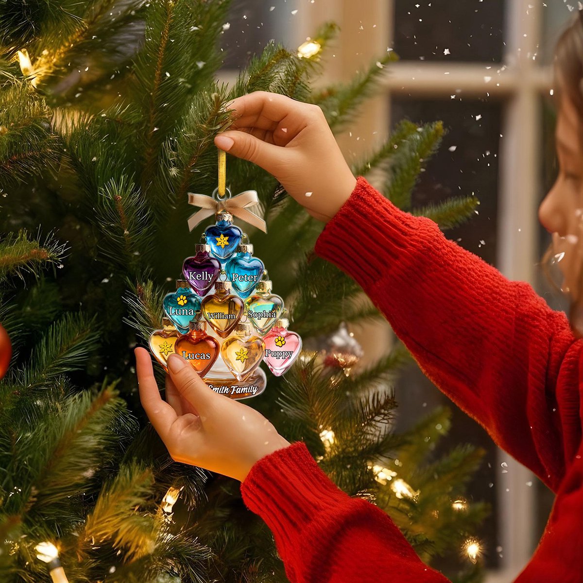 Family Christmas Tree - Personalized Acrylic Ornament