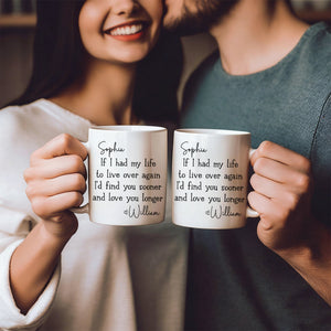 Love You Longer - Personalized Custom Coffee Mug