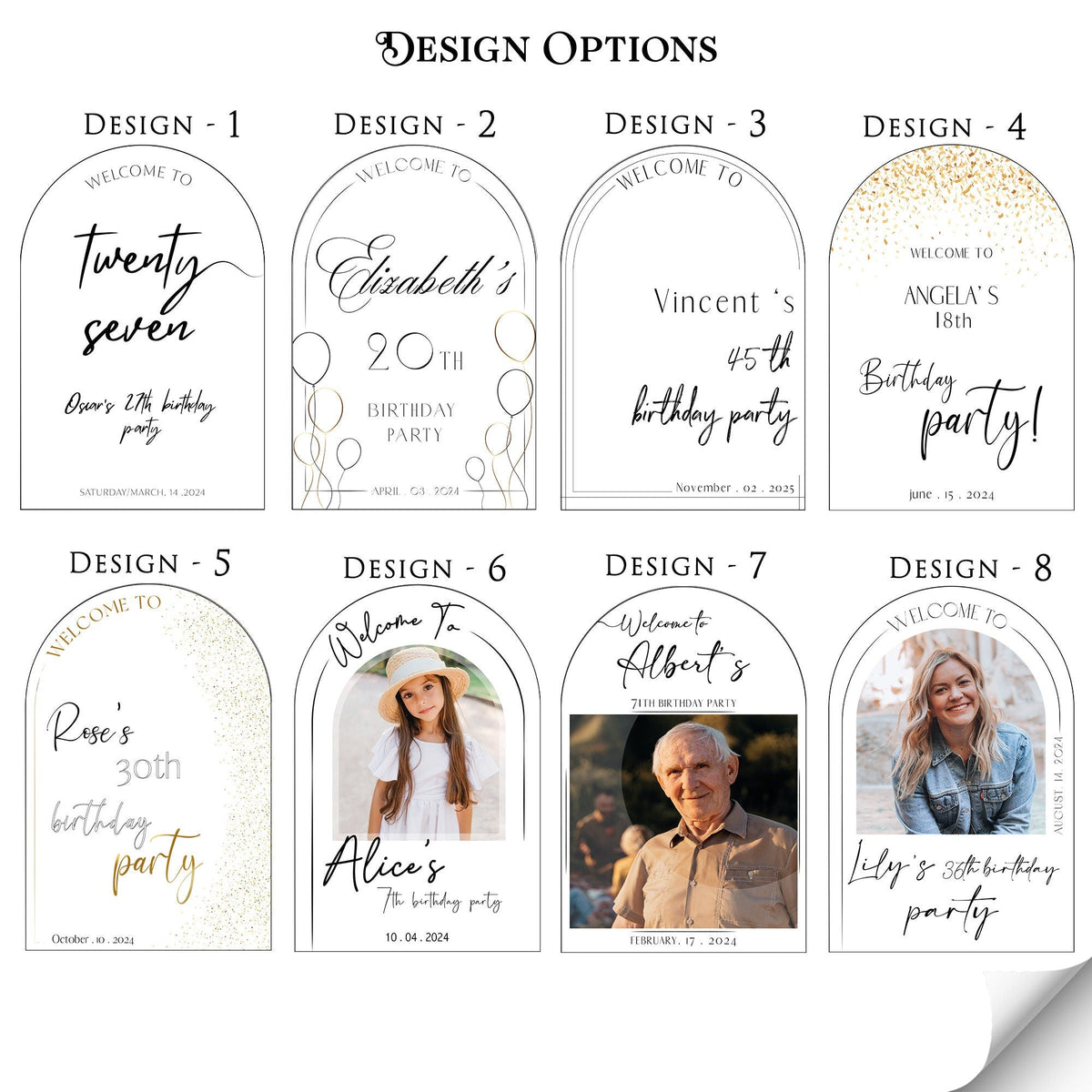 Personalized Welcome Sign for Birthday Party, Frosted Acriylic Birthday Sign, Birthday Decorations