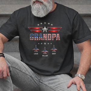 Personalized "Patriot Since Day One" T-Shirt – Father's Day Gift For Dad And Grandpa