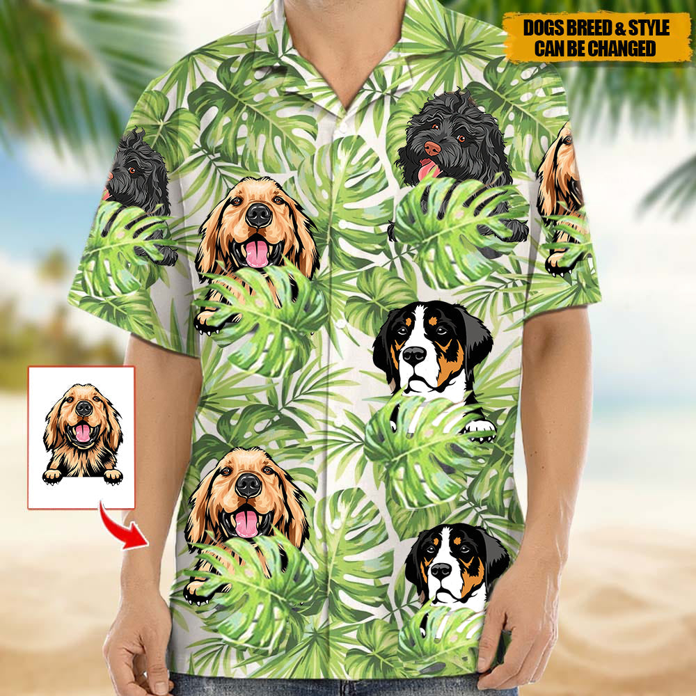 Personalized Dog Men's Hawaiian Shirt