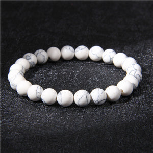 Energy & Love • Natural Stone Elastic Rope Bracelet