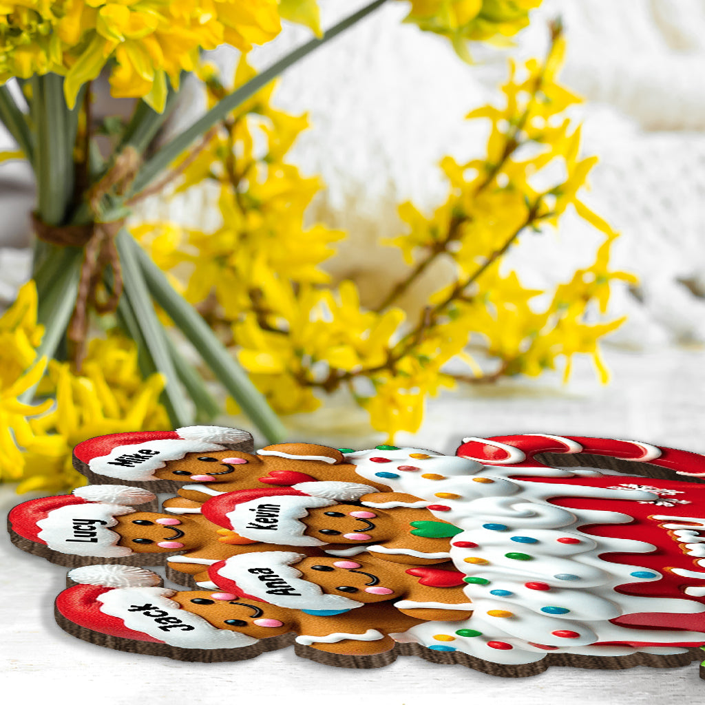 Merry Christmas - Personalized Family Cookie Plaque