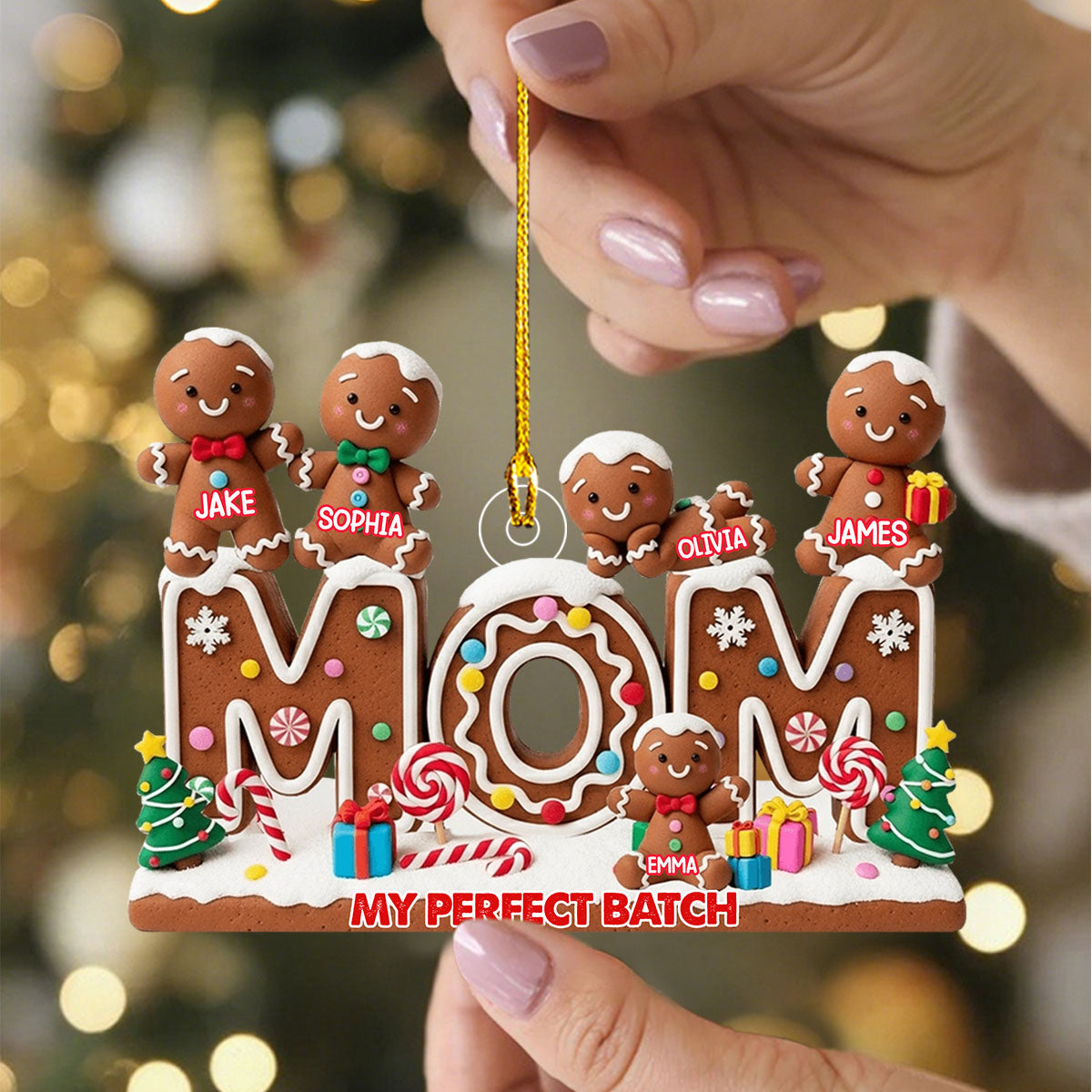My Perfect Batch Christmas Gift For Mom, Grandma - Personalized Acrylic Ornament