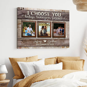 Today and Forever Love Custom Canvas Poster With Pictures For Couple