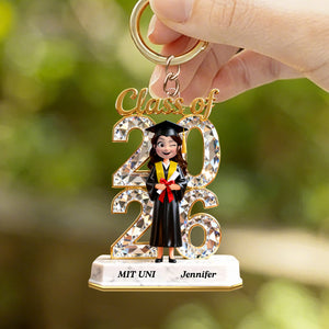 Graduation Acrylic Keychain - Personalized Gifts For Graduates