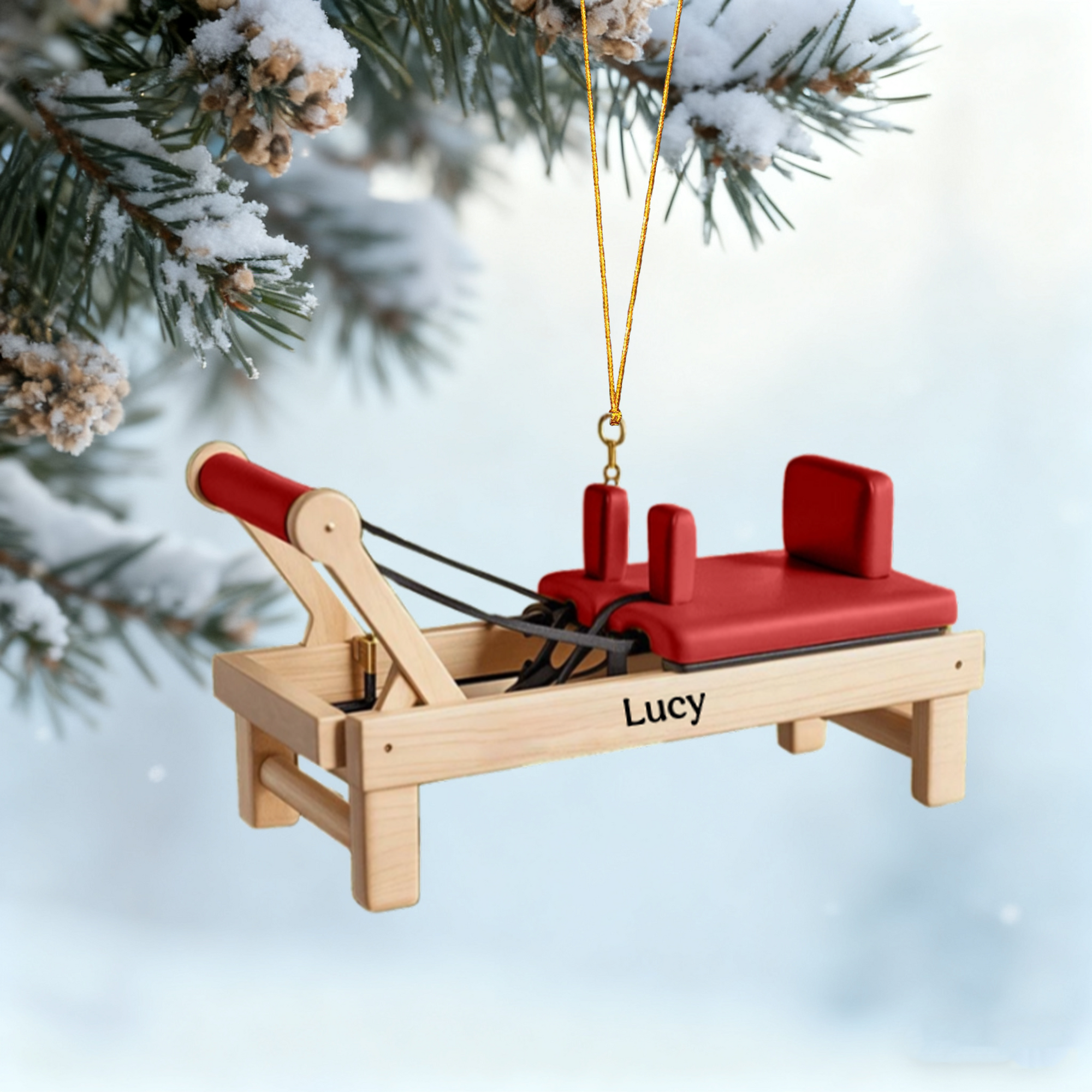 Pilates Art - Personalized Pilates Equipment Ornament
