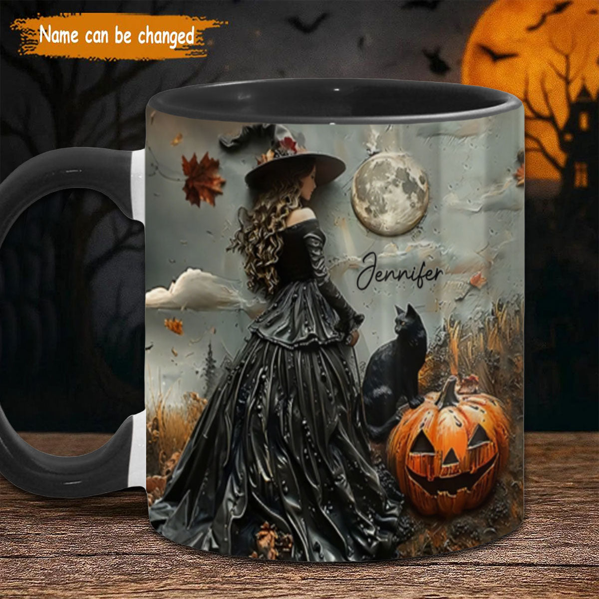 Beautiful Witch - Personalized Witch Accent Mug