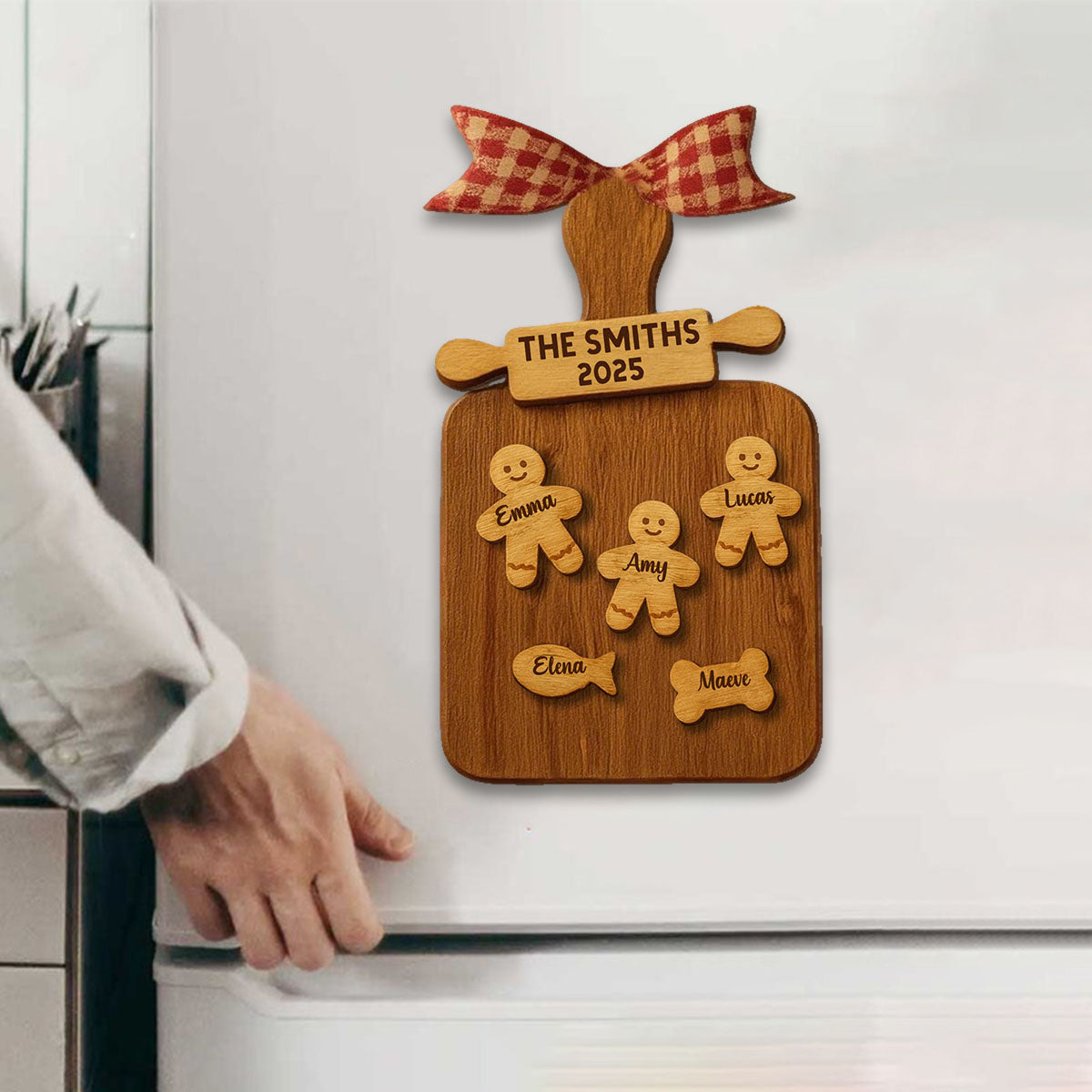 Celebrate Your Family With Cookie Figures Decal, Personalized Custom Decal Gift