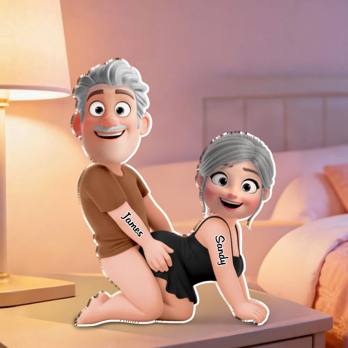 Naughty Personalized Couple Plaque - Gifts For Couple