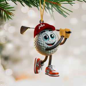 Personalized Swing Golf Ornament For Golf Lovers