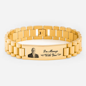 I'm Always With You Bracelet - Personalized Memorial Gifts with Photo