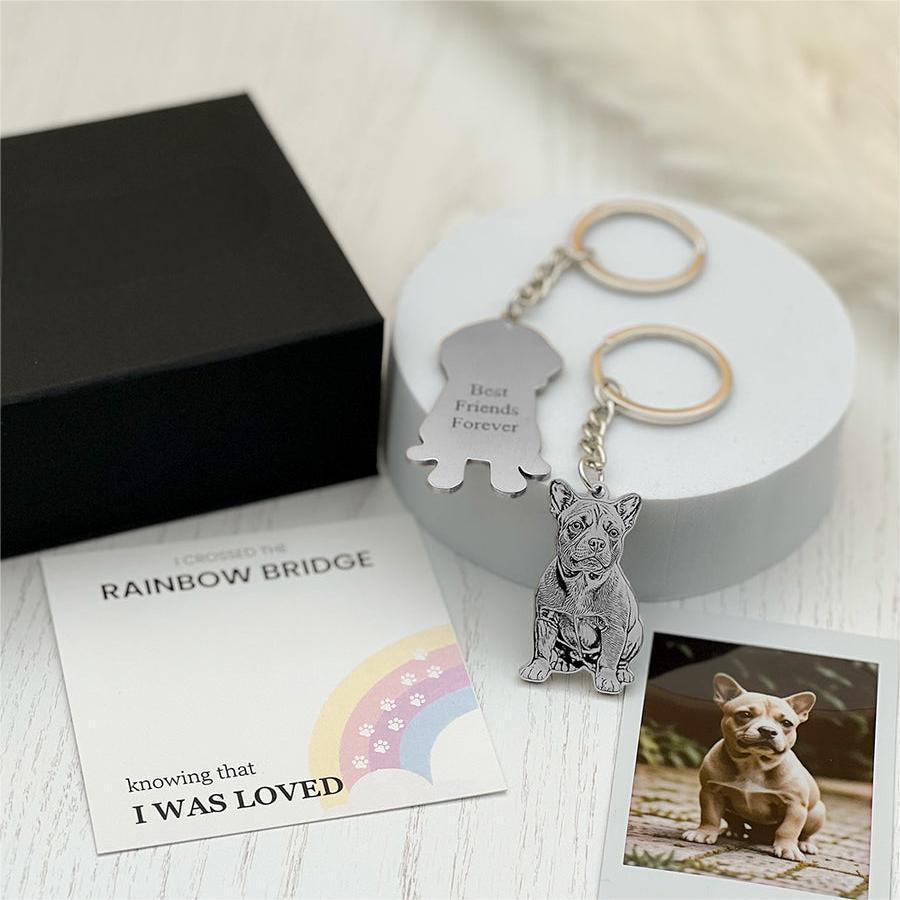Personalized The Rainbow Bridge Life - Like Photo Keychain