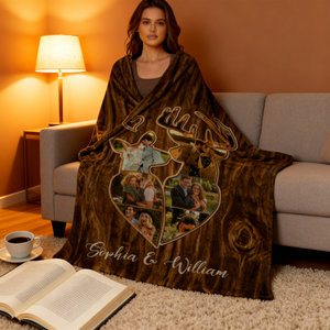 Personalized Couple Deer Hunting Memories Collage Blanket Deer Hunting Gifts For Couple