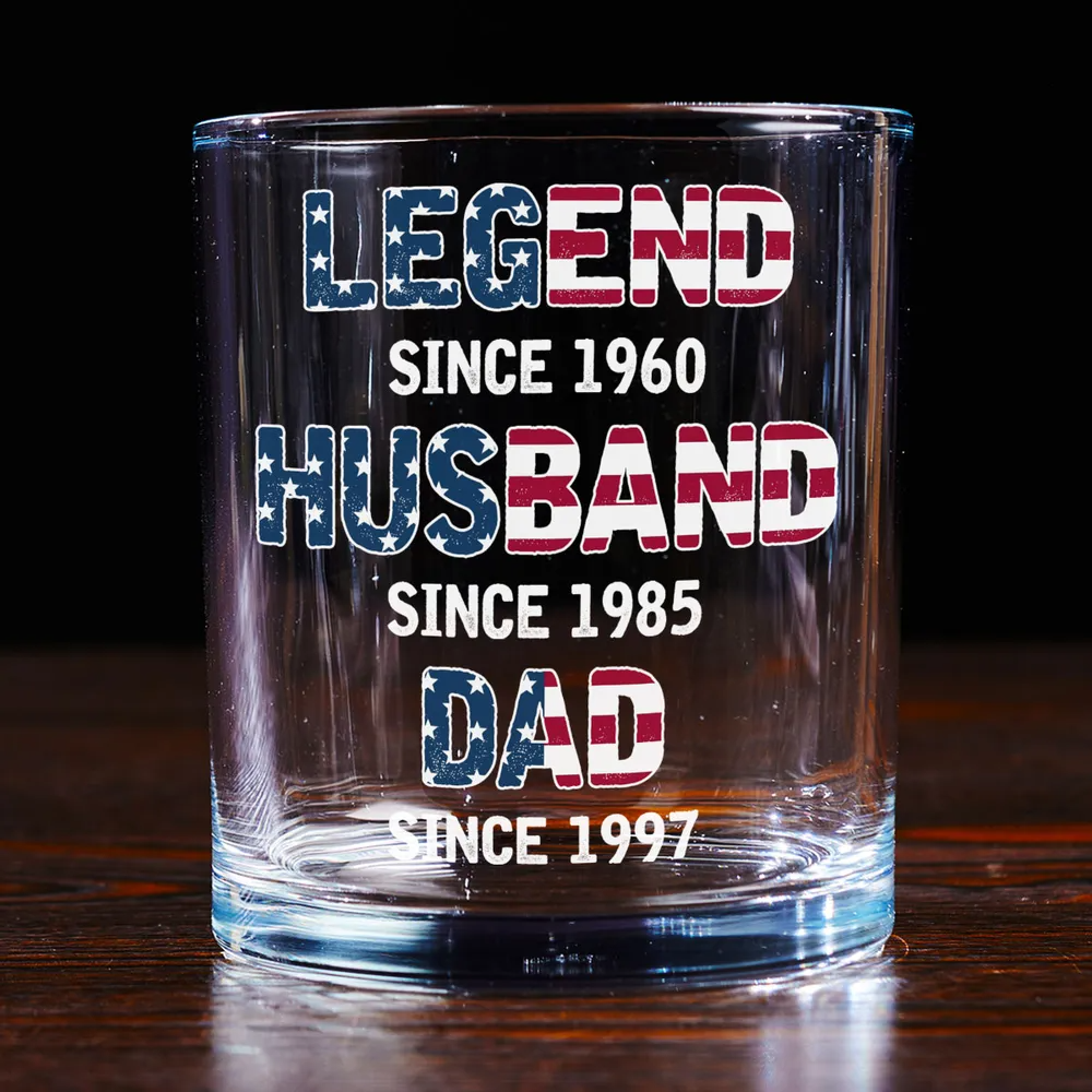 From Legend To Daddy - Personalized Whiskey Glass