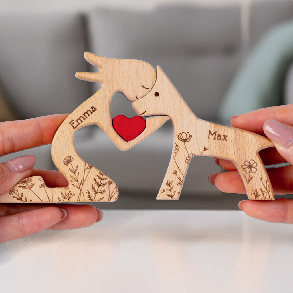 A Girl And Her Dog A Bond That Can't Be Broken - Personalized Custom Wooden Puzzle