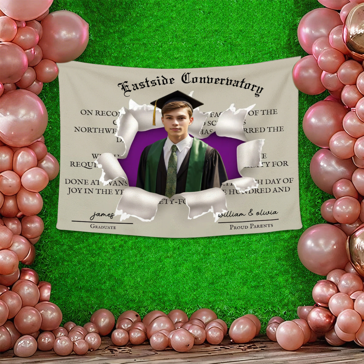 Photos Custom-Personalized Graduation Wall Tapestry