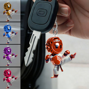 Custom Name Taekwondo Keychain-  Personalized Acrylic Keychain