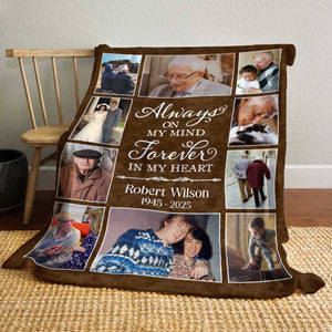 Memorial Photo Collage Blanket Personalized, Gifts For Someone Grieving, Those We Love Don T Go Away Blanket