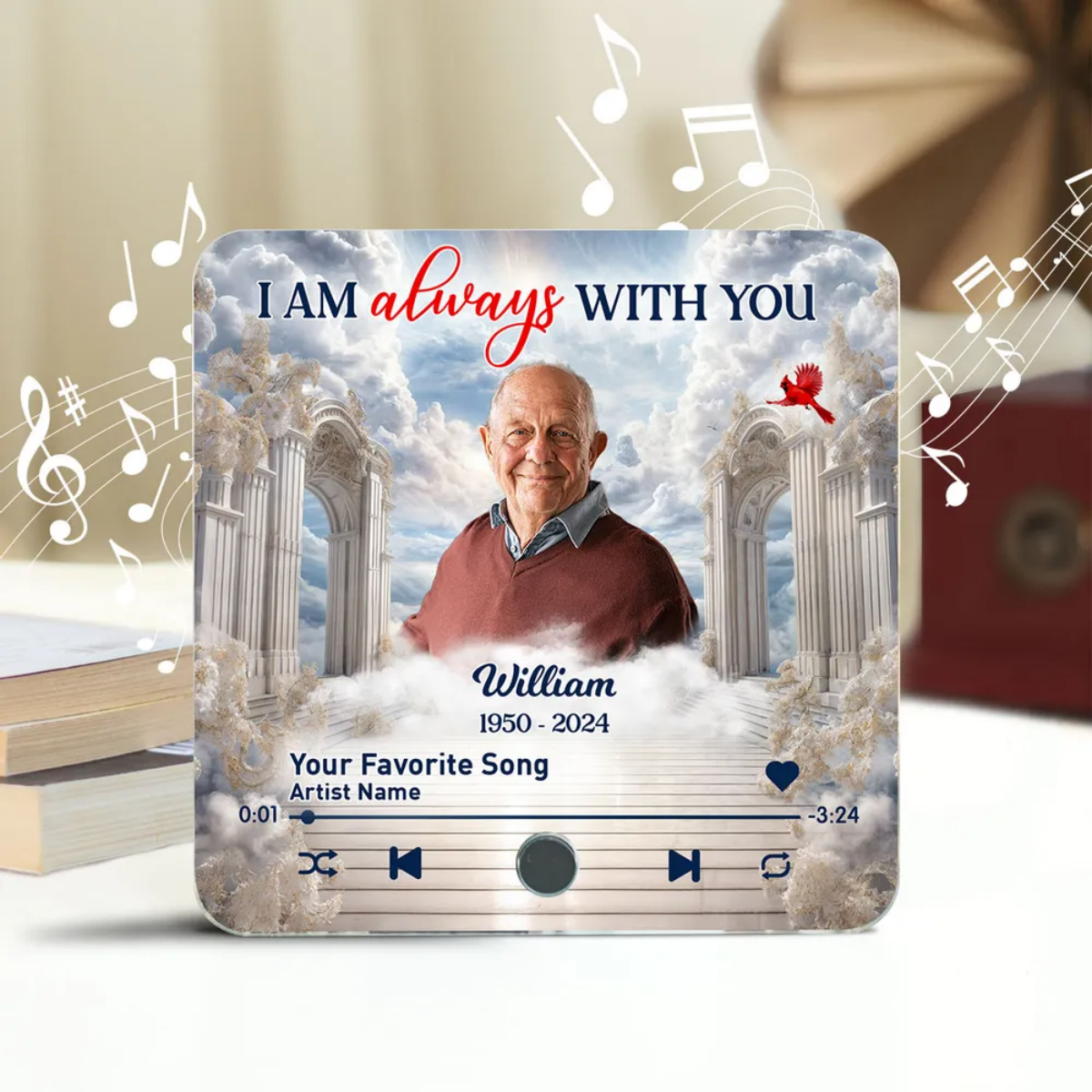 Memorial Heaven Gate Sky Personalized Music Fridge Magnet