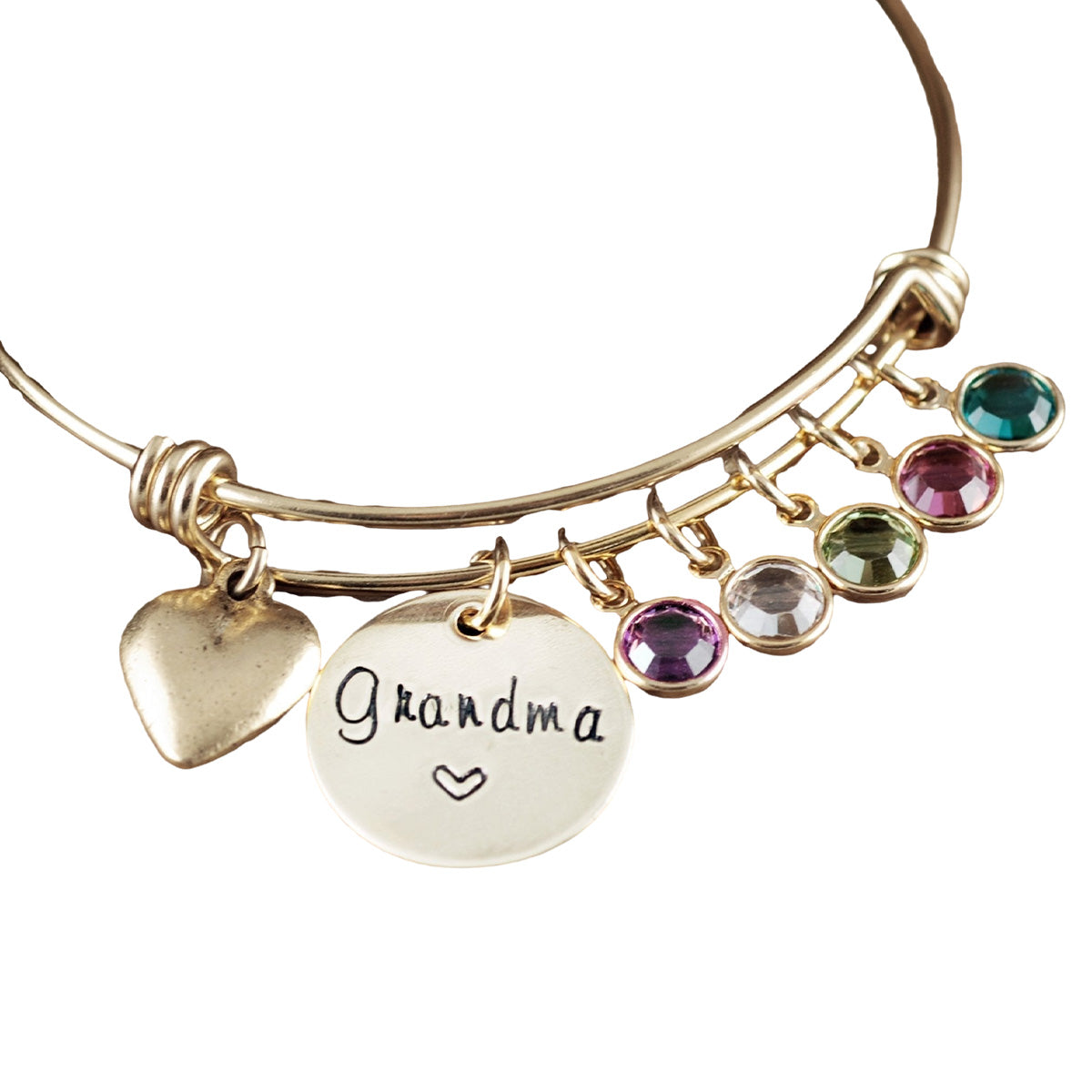Personalized Birthstone Bracelet for Grandma/Mom