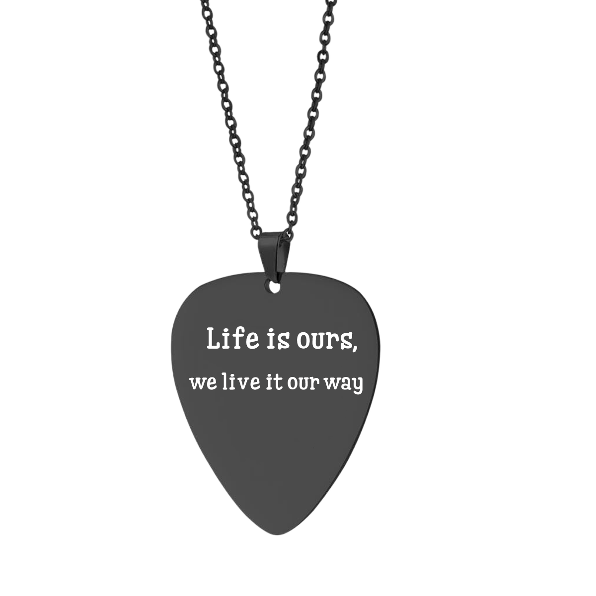 Personalized Guitar Pick Necklace