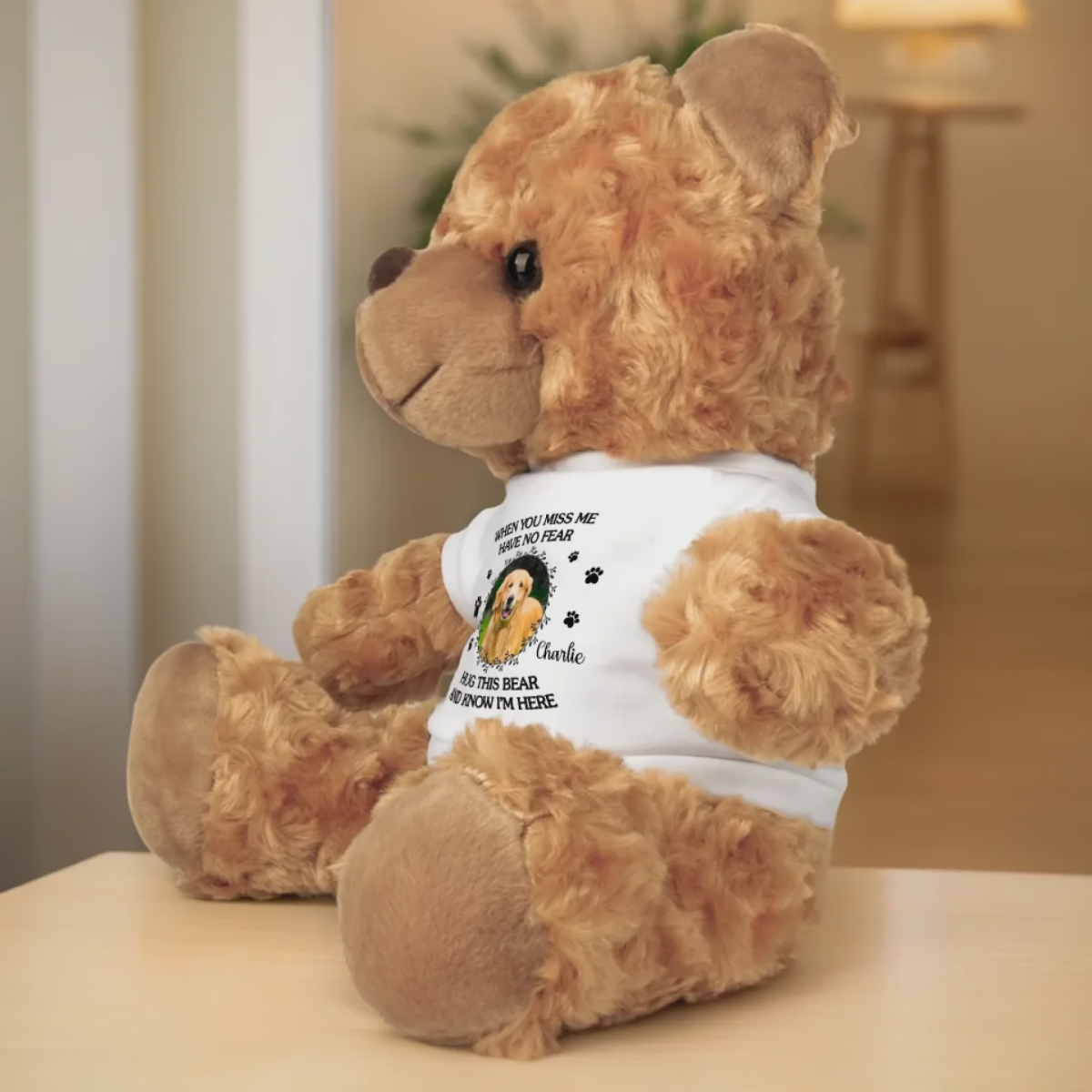 When You Miss Me - Memorial Personalized Litter Bear Plush For Pet Lovers