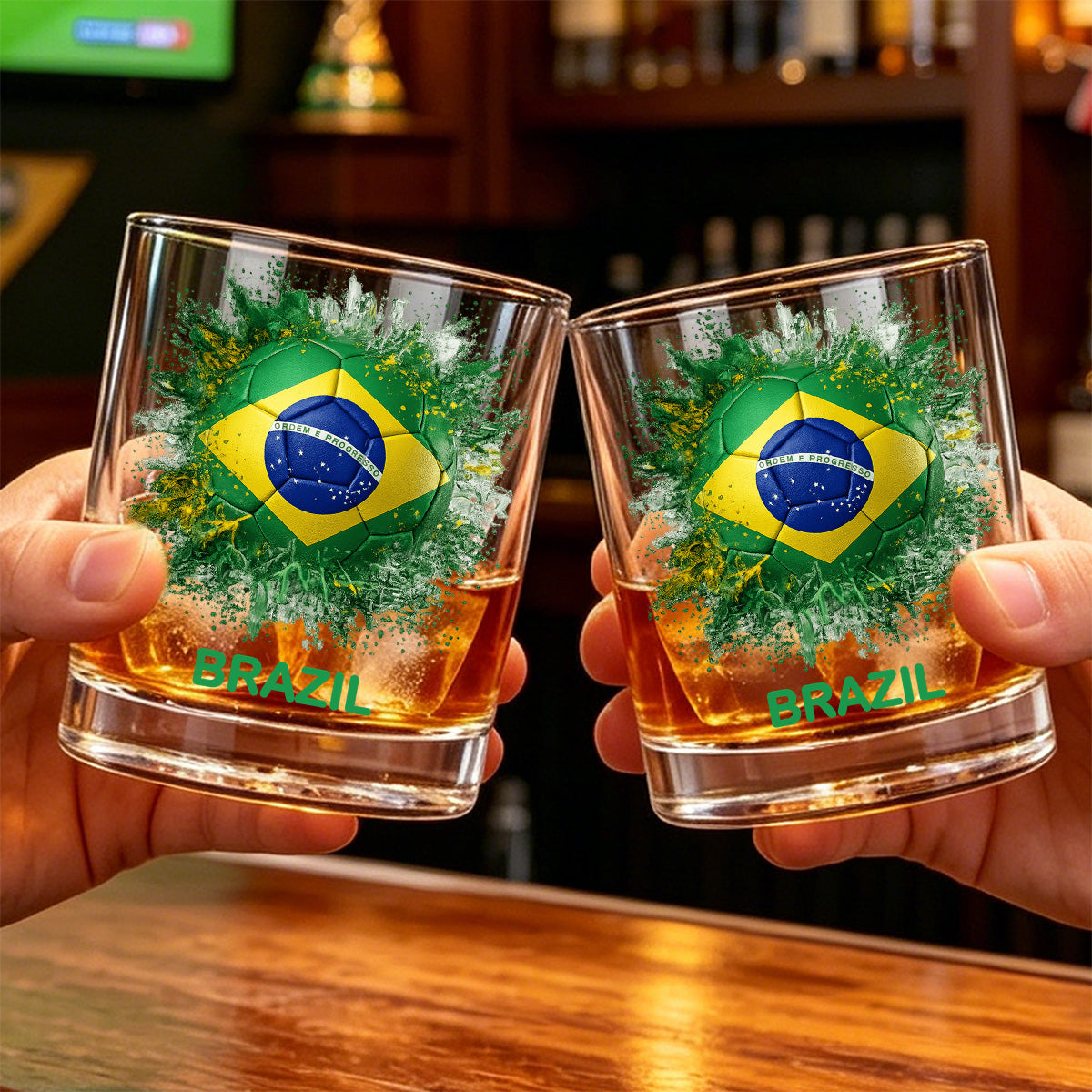 Personalized 2026 Soccer Country Whiskey Glass |Game Day Drinks For Every Football Fan