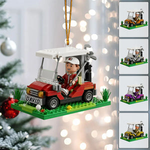 Gift For Golfers - Personalized Golf Custom Shaped Acrylic Ornament