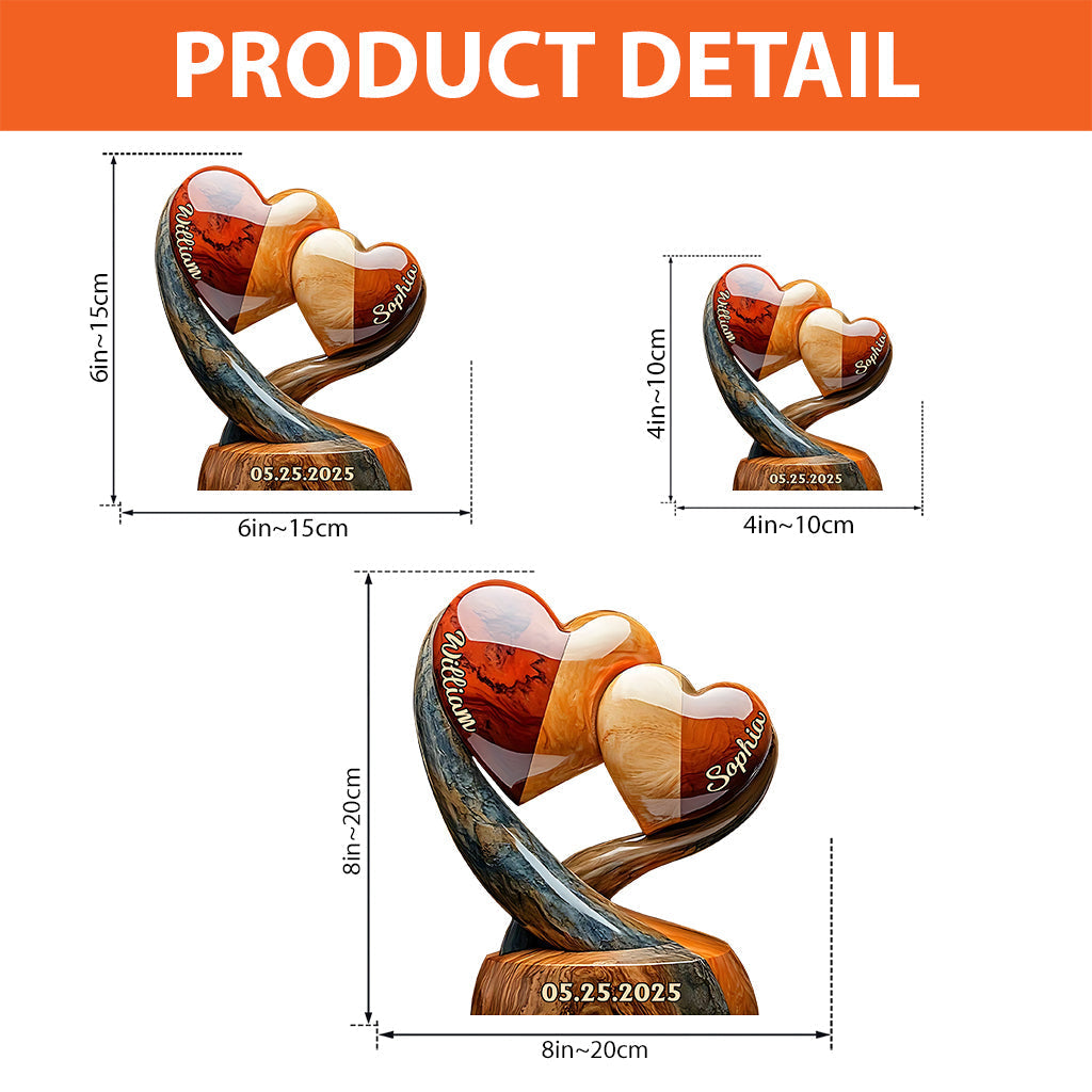 You And Me We Got This - Personalized Couple Heart to heart Shaped Acrylic Plaque