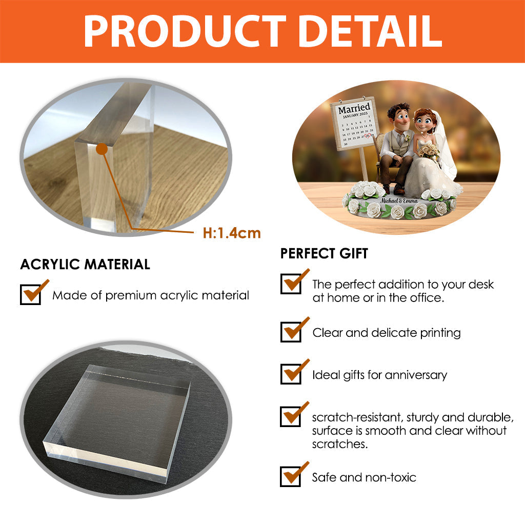 Happily Ever After - Personalized Couple Acrylic Plaque