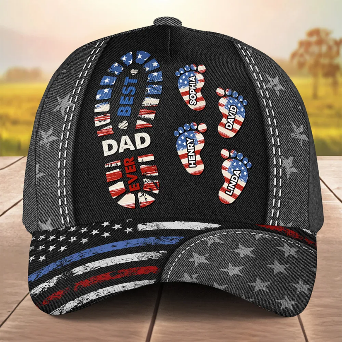 Best Dad Ever - Personalized Custom Classic Cap Gift For Father