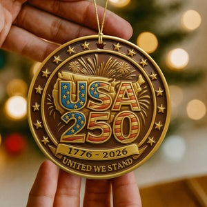 Personalized Acrylic Ornament - 250 Years Anniversary of America 1776–2026 Ornament