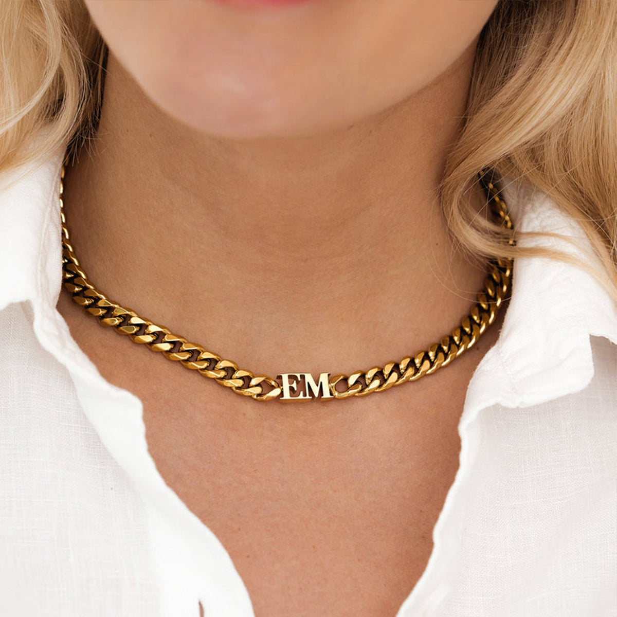Custom Initial Choker Necklace