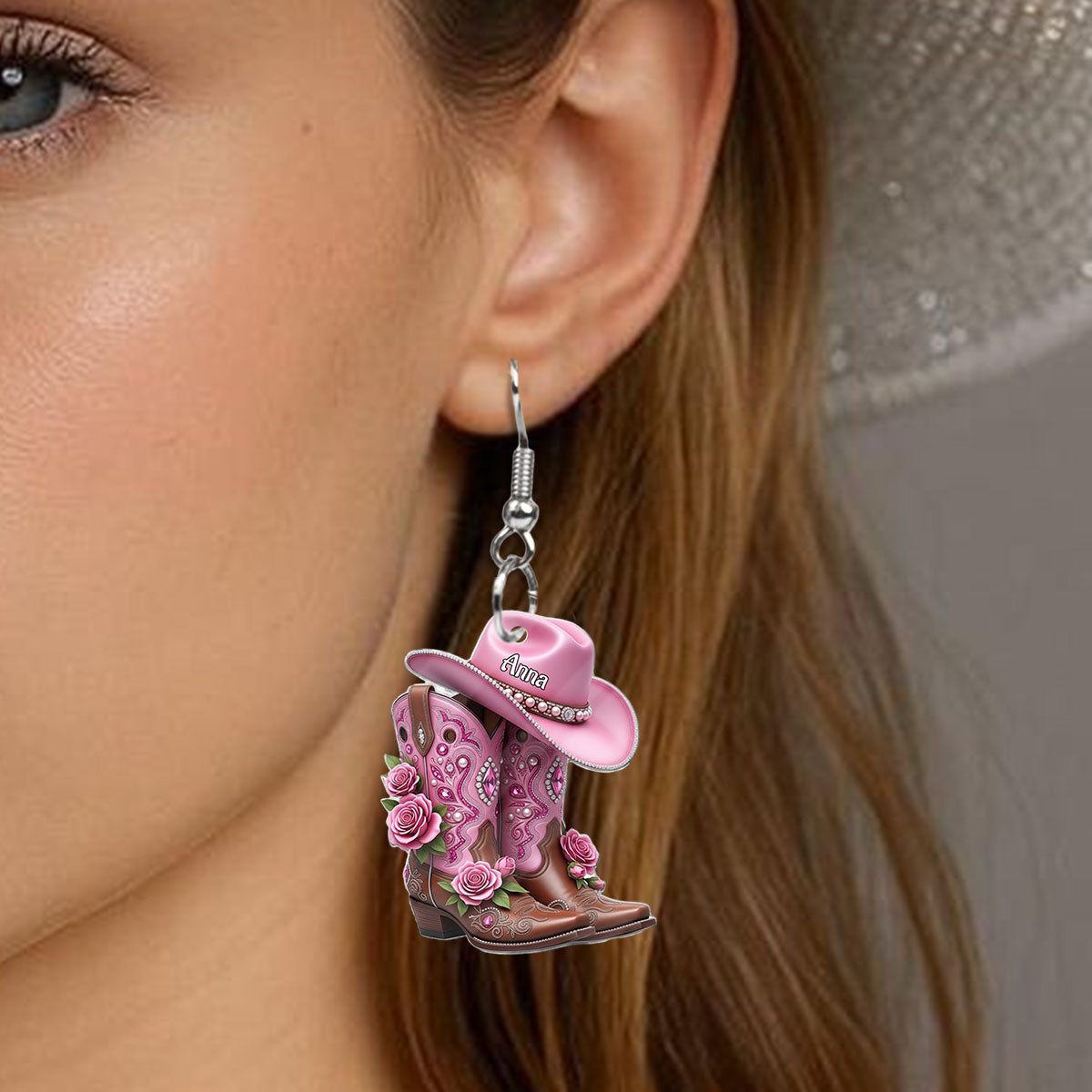 Cowgirl Boots - Personalized Cowgirl Earrings