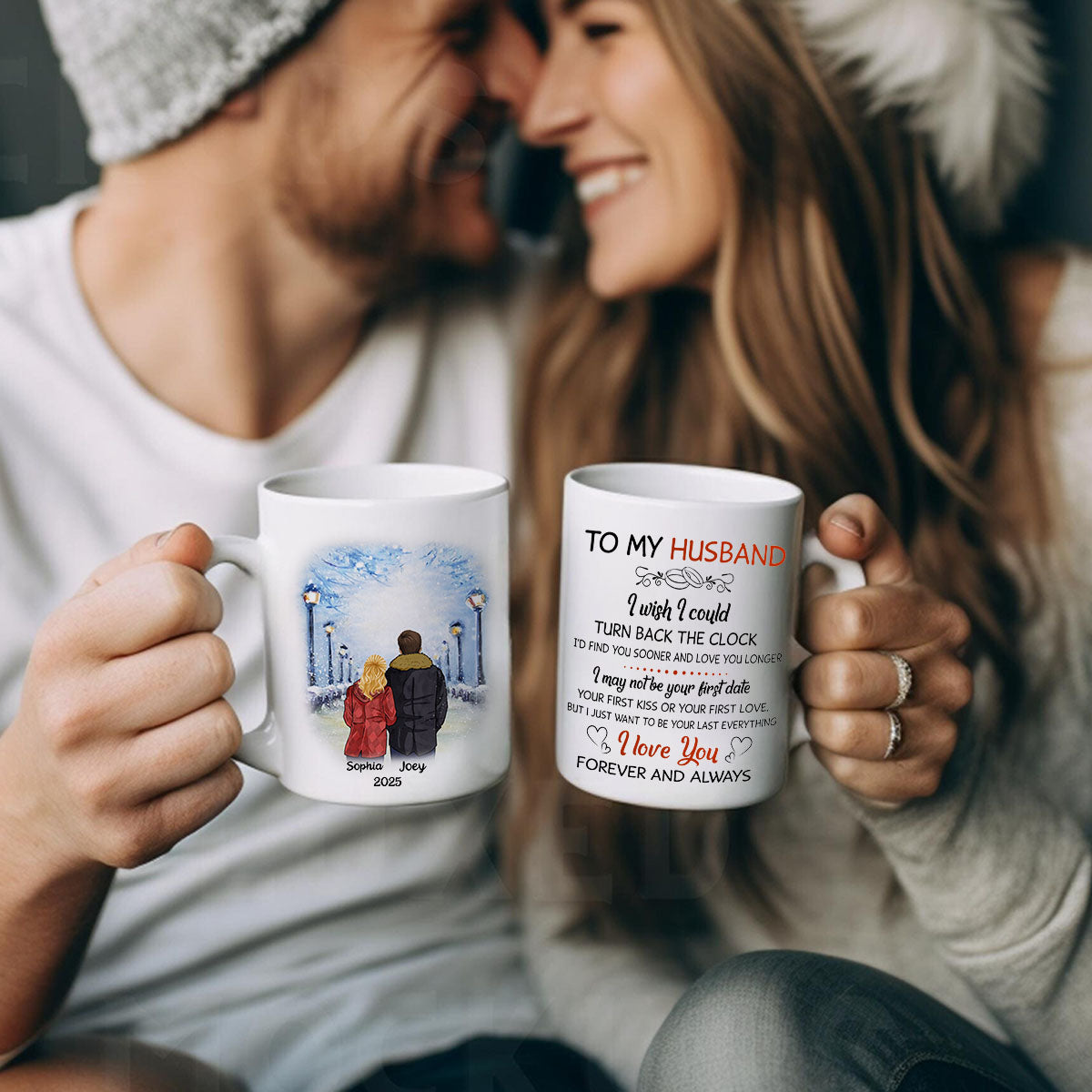 To My Husband I Wish I Could Turn Back The Clock Street, Personalized Mug for Him