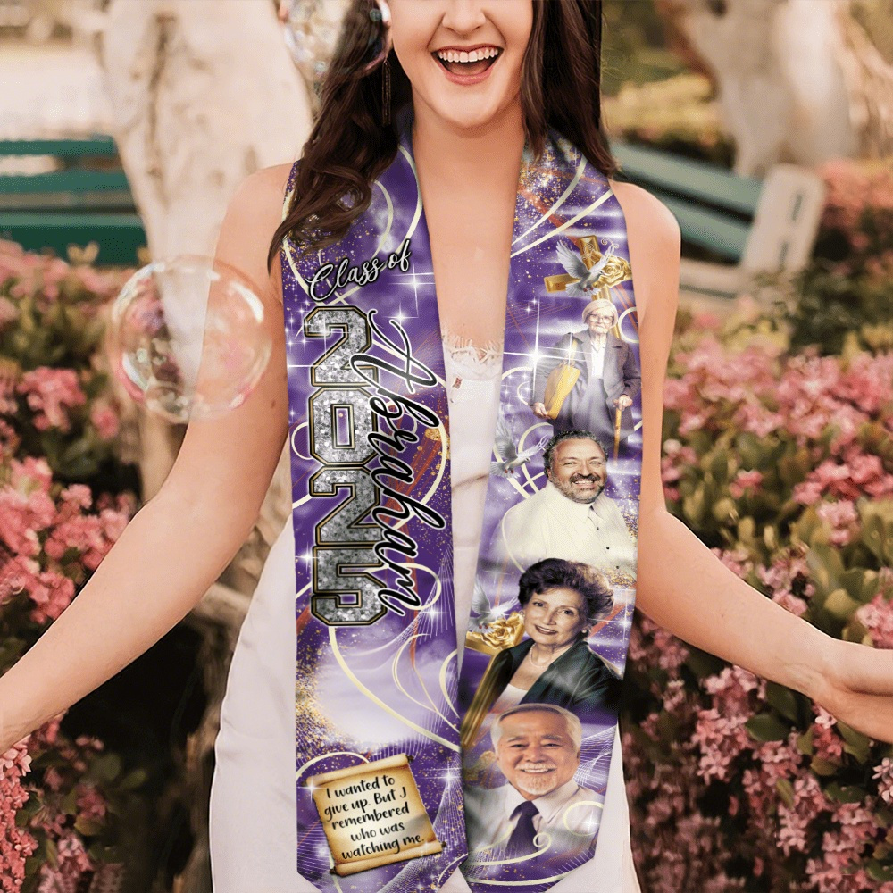 In Loving Memory - Personalized Graduation Sashes And Stoles
